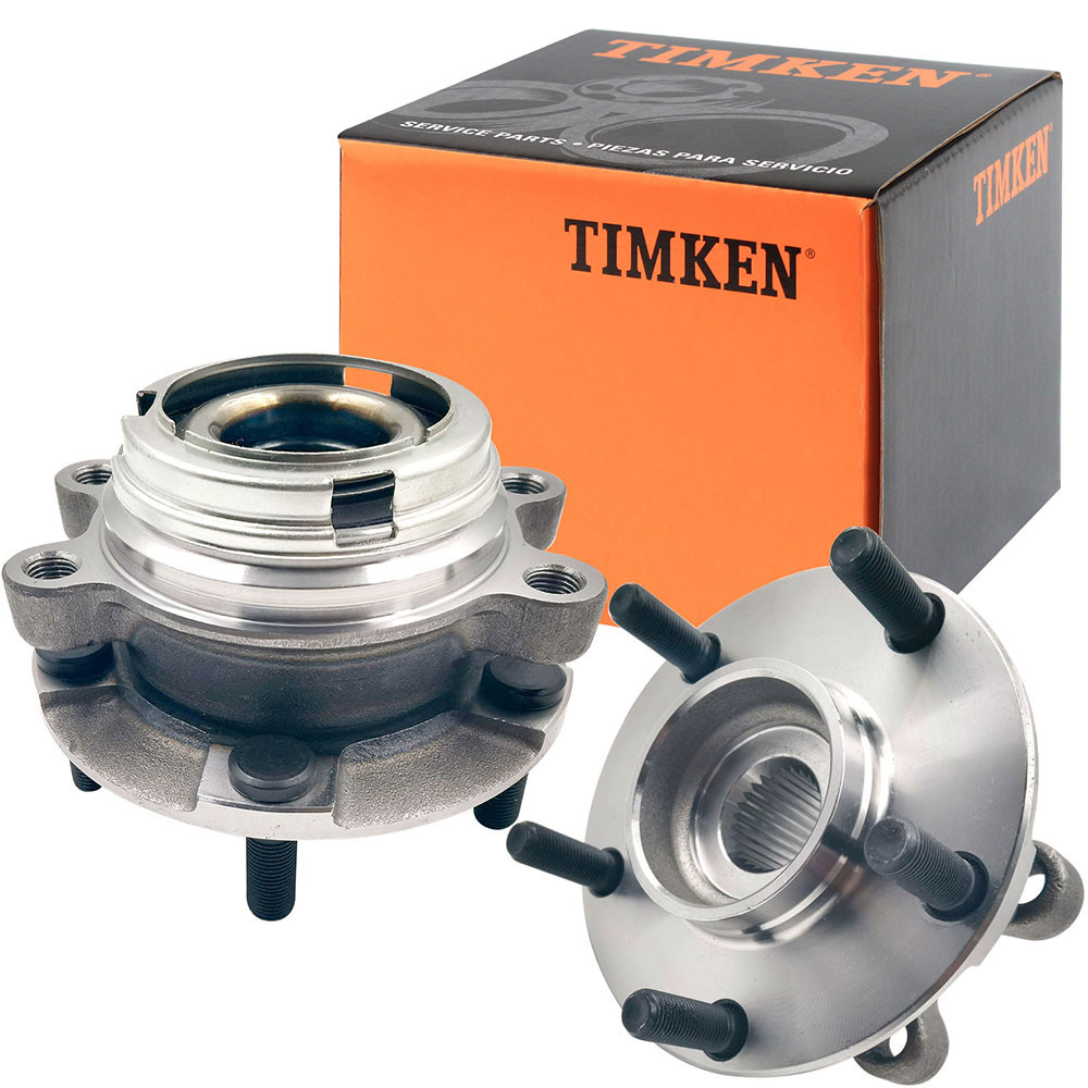AWD TIMKEN Front Wheel Bearings Hub Set For Infiniti FX35 G37 M37 M35 Q40 5Lugs