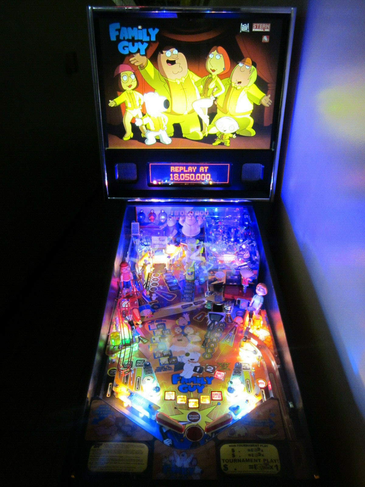 FAMILY GUY - NON GHOSTING Lighting Kit custom SUPER BRIGHT PINBALL LED KIT