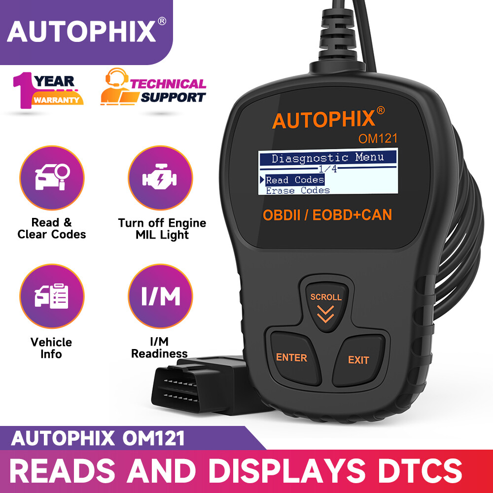 Automotive EOBD OBD2 Scanner Diagnostic Tool Car Check Engine Fault Code Reader