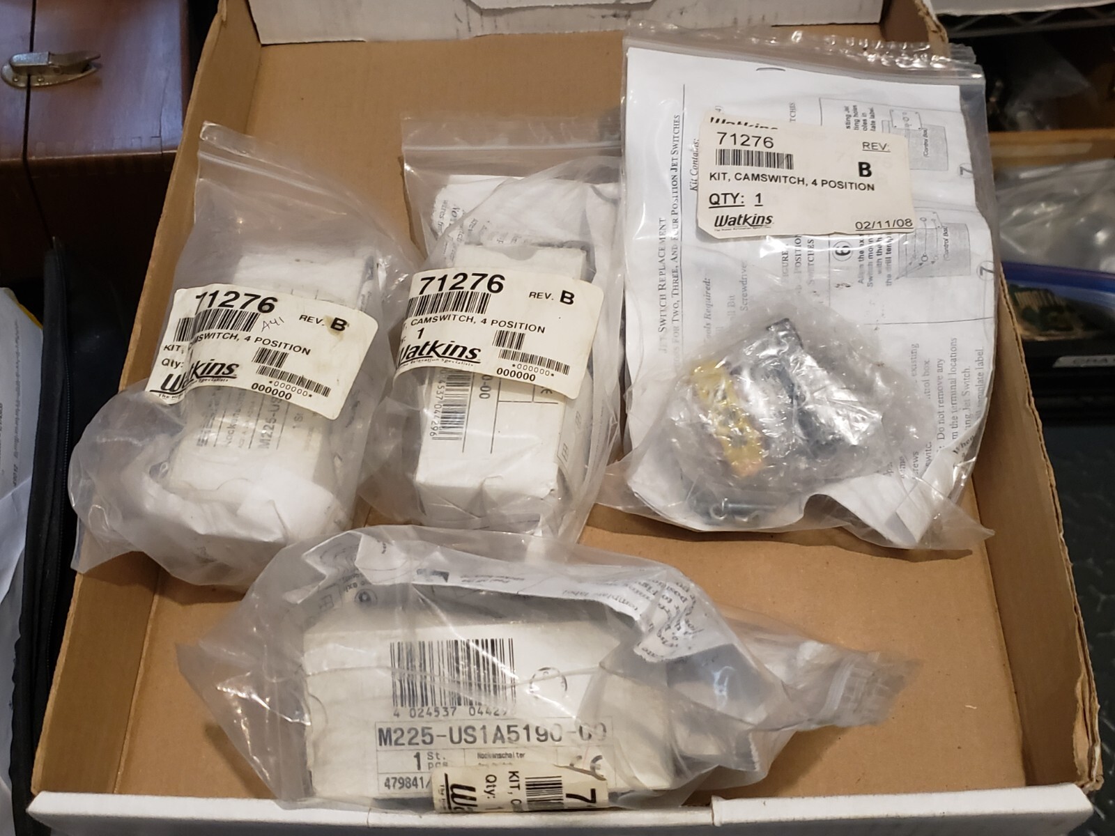 Salzer M225-US1A5190-00 4 Position Rotary Camswitch Watkins 71276  NEW