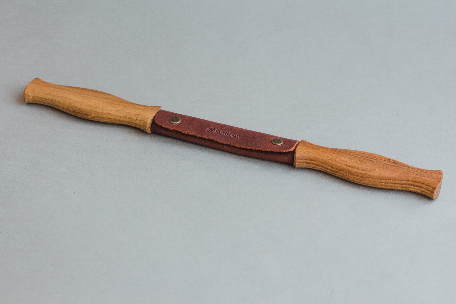 Drawknife Splitting Straight Knife with Sheath Woodcarving BeaverCraft DK1S