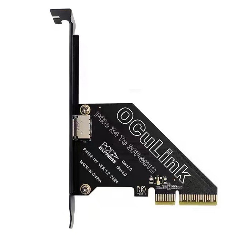 PCIe 4.0 X4 to Oculink SFF8611/8612 Expansion Card to SFF-8639 U.2 SSD for4685