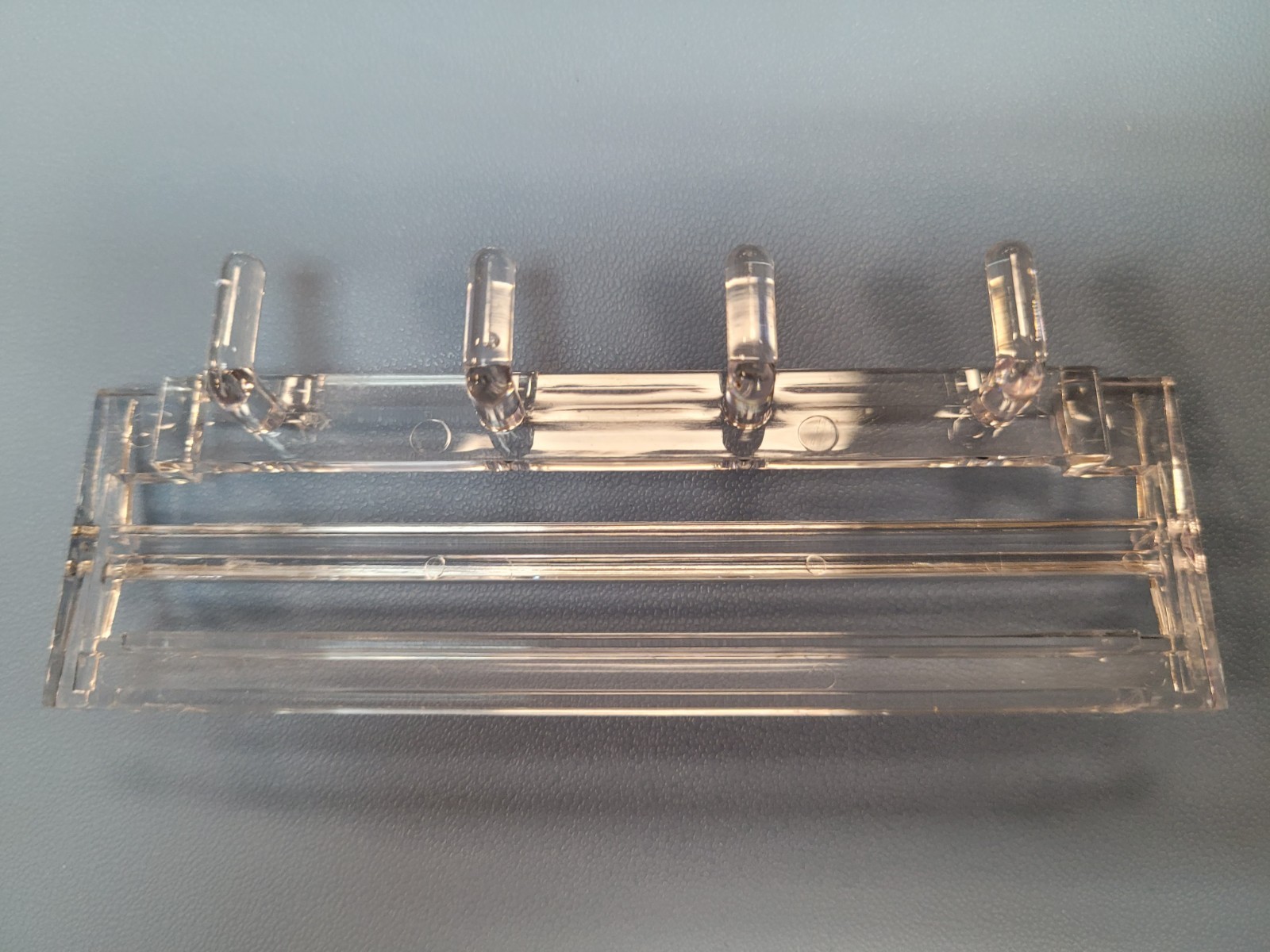 Box 4.5" Slatwall to Peg Board Clear Acrylilc Plastic Adapters