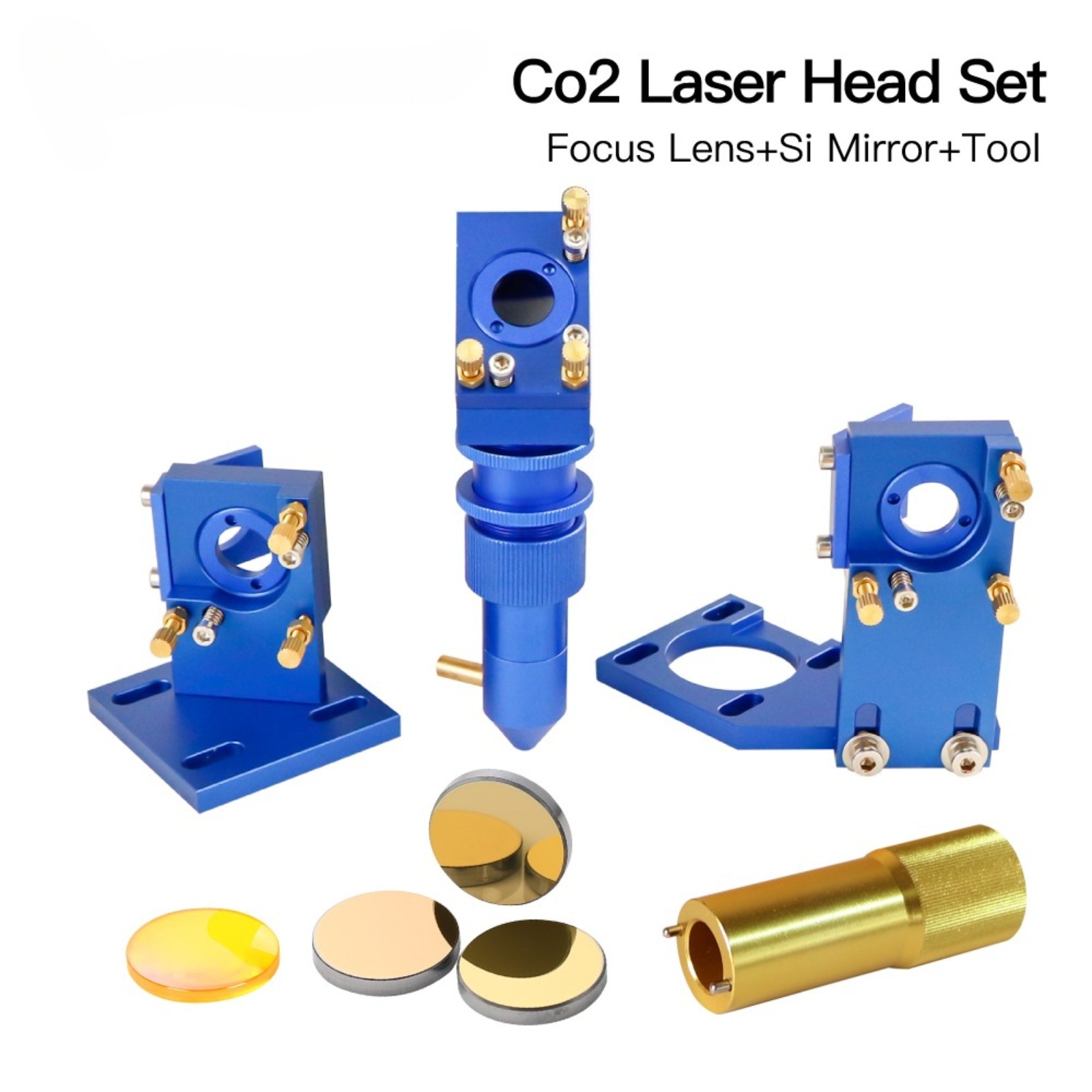 K40 CO2 Laser Head Set D12/20 Focus Lens D20 Si Mirror Laser Engraving Machine