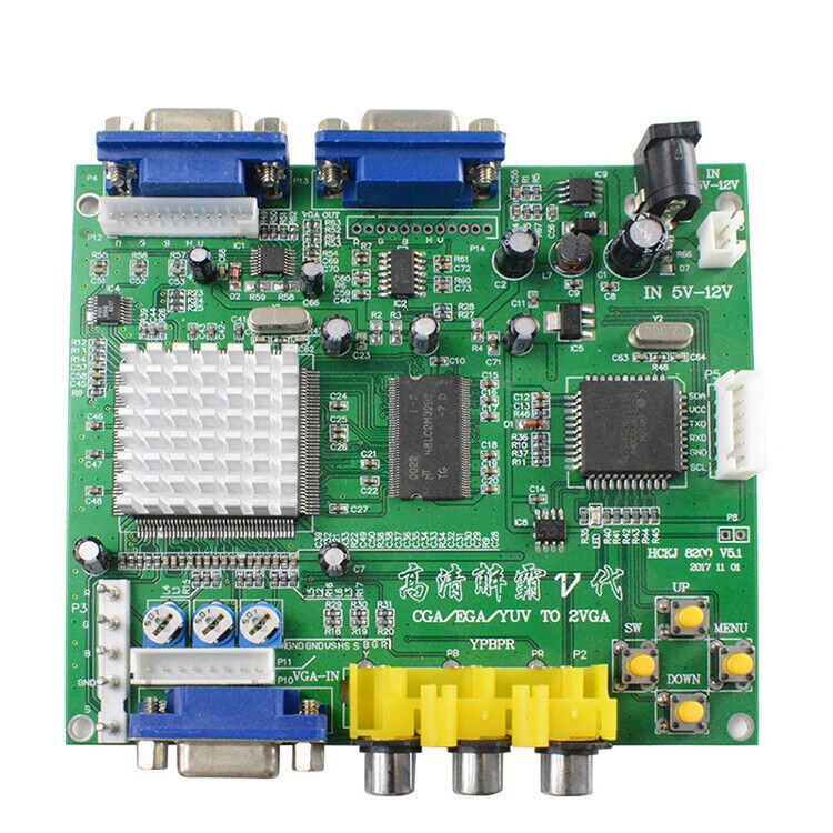 Video Converter Arcade jamma Game CGA/EGA/YUV/RGB to VGA Video Output Converter