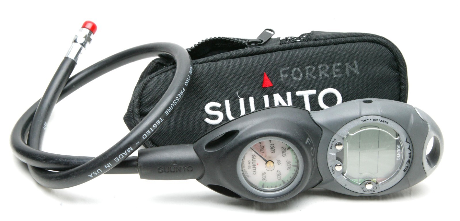 Scuba Suunto Console With Vyper Dive Computer, Pressure Gauge & 30" Hose. Clean.