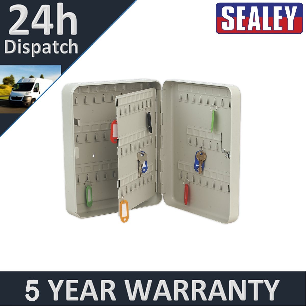 Sealey Key Cabinet with 93 Key Tags SKC93