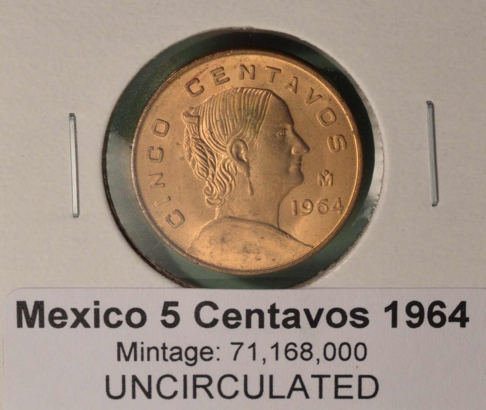 Mexico - 5 CENTAVOS 1964 - UNCIRCULATED