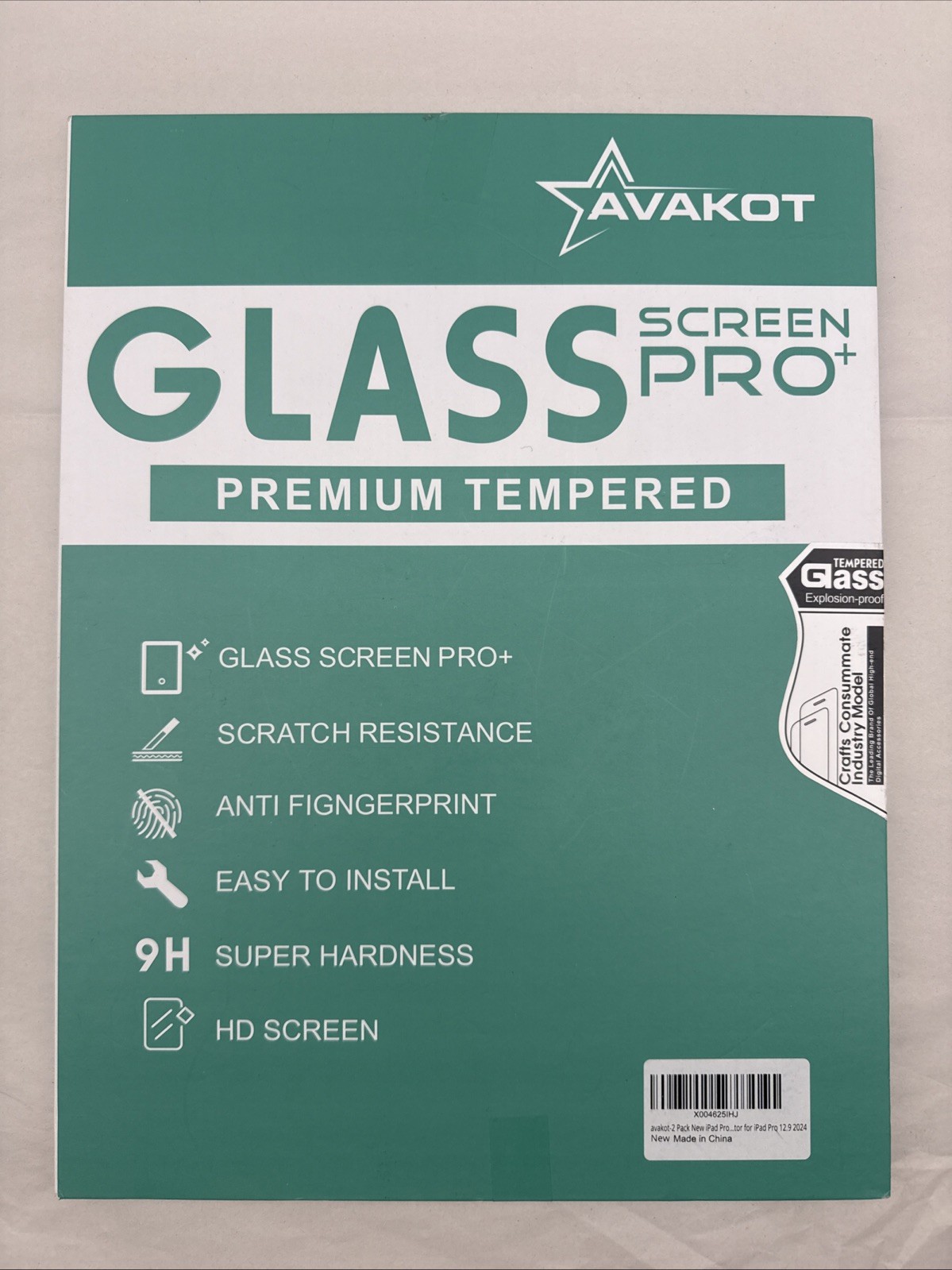 2 Pack Screen Protector For iPad Pro 12.9 inch 2024 Tempered Glass Tempered...