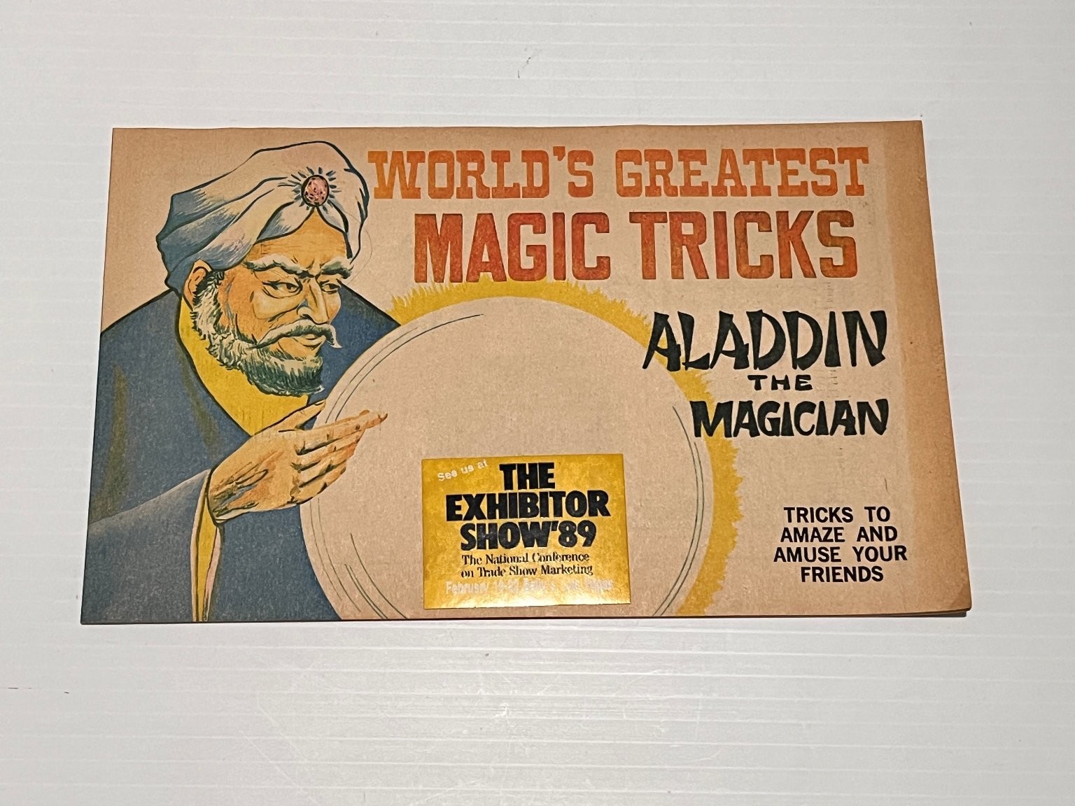 Vintage 1976 Paragon Products Aladdin Magic Tricks Book Illusion Manual