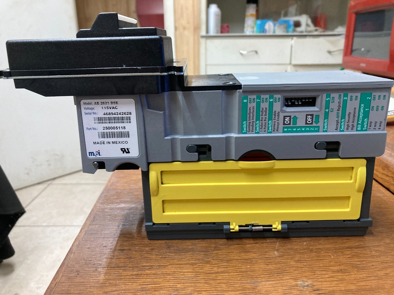 MEI Mars AE 2631 bill acceptor, validator $1 - $20s