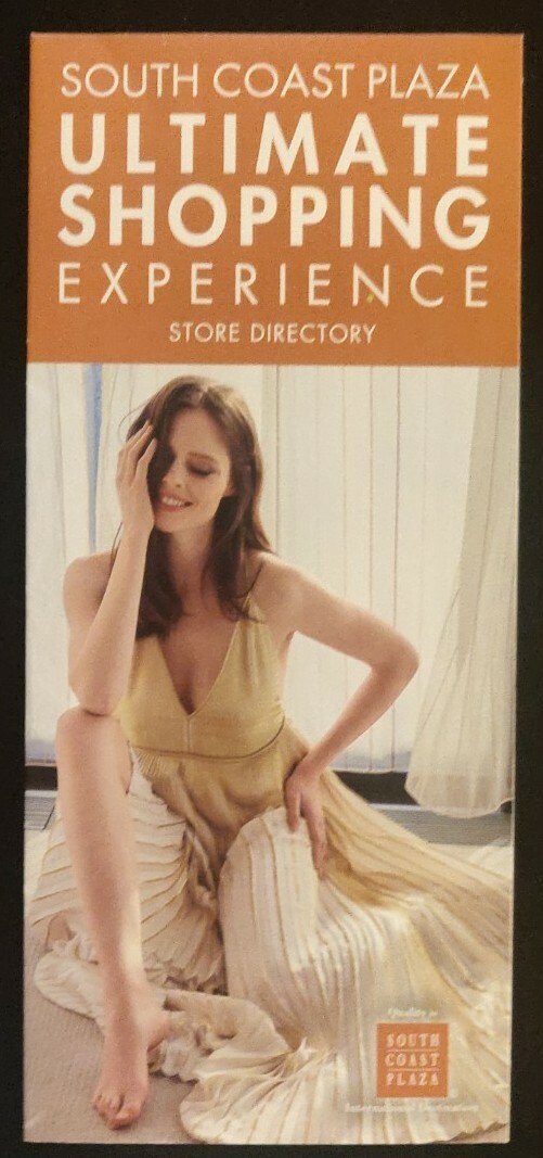 SOUTH COAST PLAZA ULTIMATE SHOPPING GUIDE, Informational Pamphlet