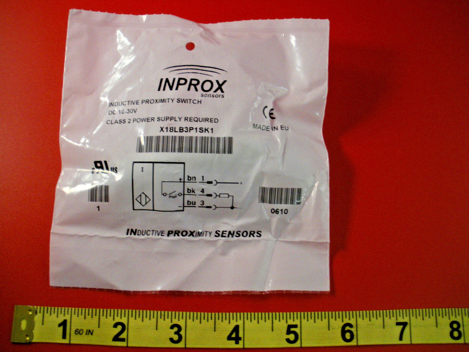 Inprox X18LB3P1SK1 Proximity Sensor Switch Inductive 10-30vdc 4-Pin Nib New