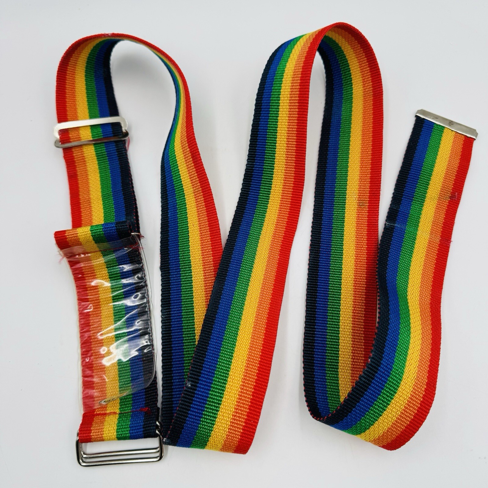 Vintage Rainbow Luggage Strap Belt Long 65” Pride Luggage Strap Tow LGBTQ