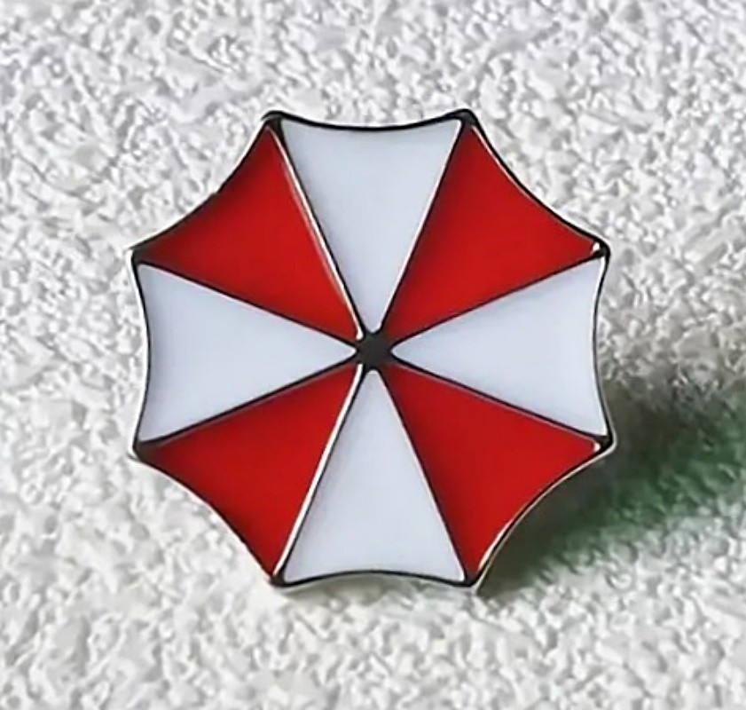 Resident Evil Umbrella Corporation Logo Enamel Metal Pin Style 2 NEW UNUSED