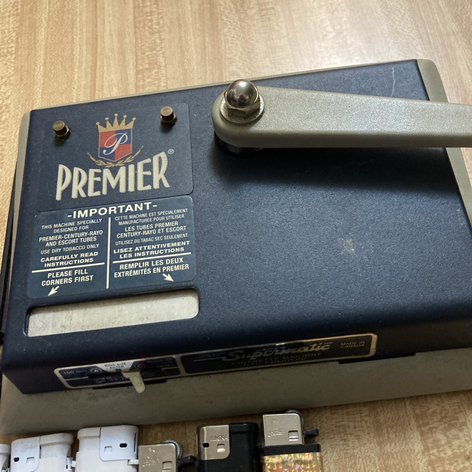 PREMIER Supermatic Cigarette Injector Machine w/ extras.