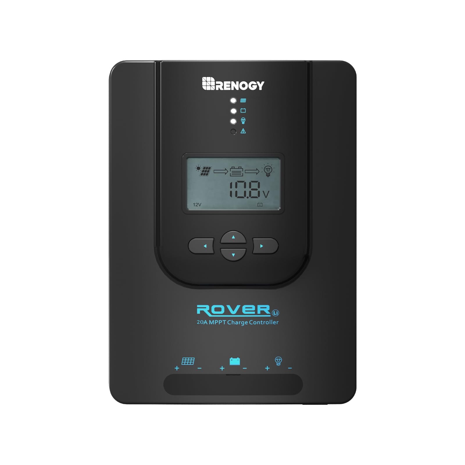 Renogy Rover 20A MPPT Solar Charge Controller 12V/24V Auto-Detect LCD 99.9% Eff.