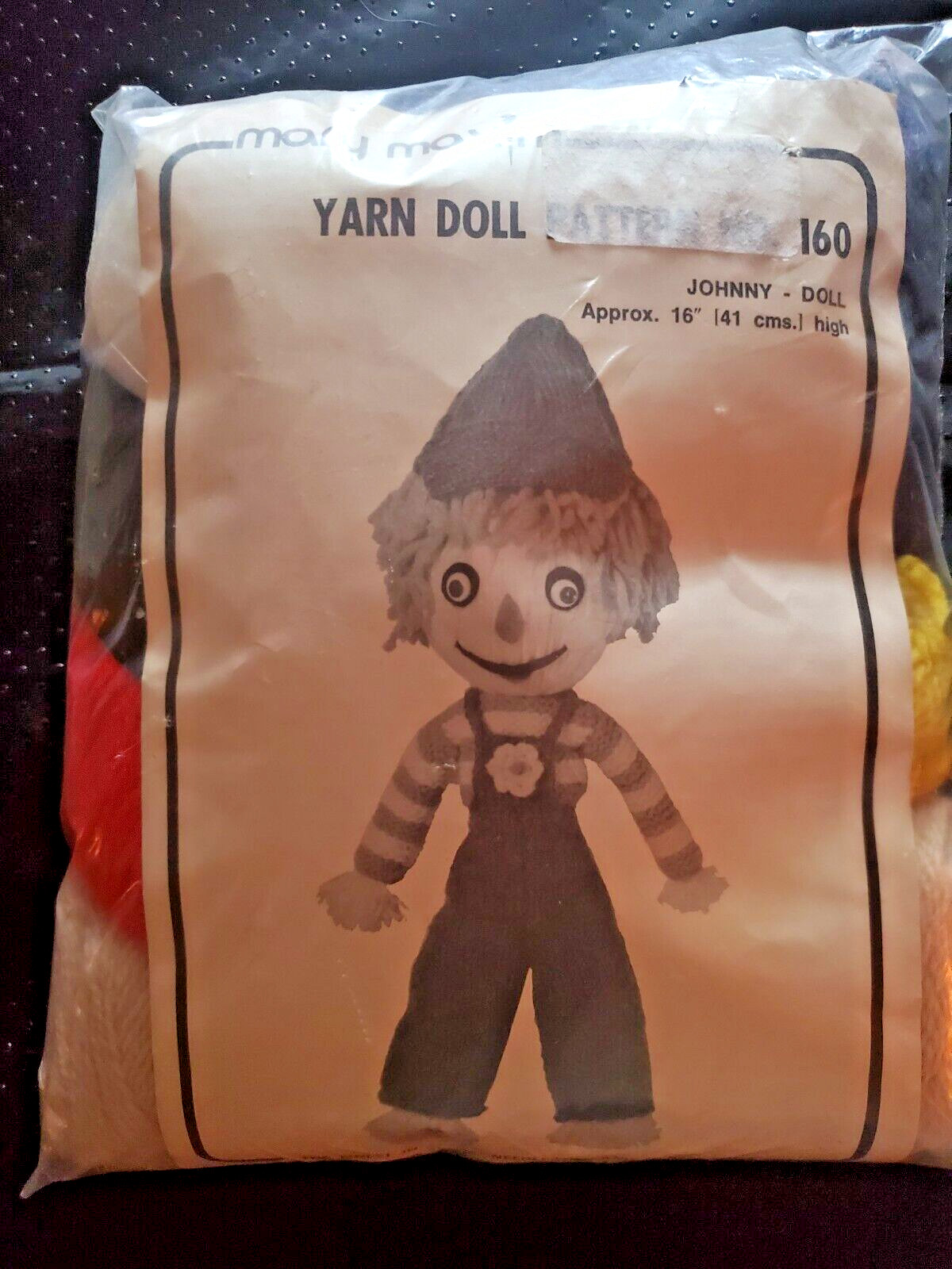 Mary Maxim "Johnny Doll" Knitting Kit Size 16" Tall