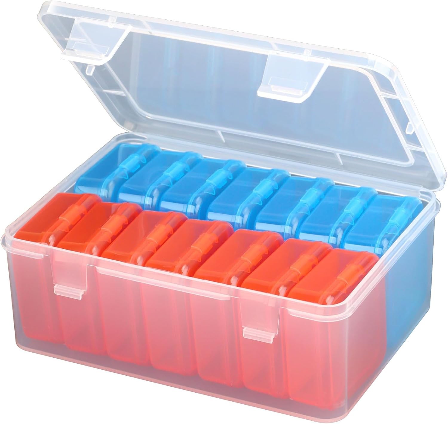 Small Bead Organizers 14 Pieces Plastic Storage Cases Mini Clear Bead Storage