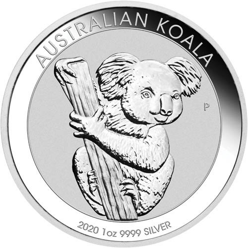 2020 Australia Koala 1 oz. .999 Silver Coin BU $1 ~~ Perth Mint w/ capsule