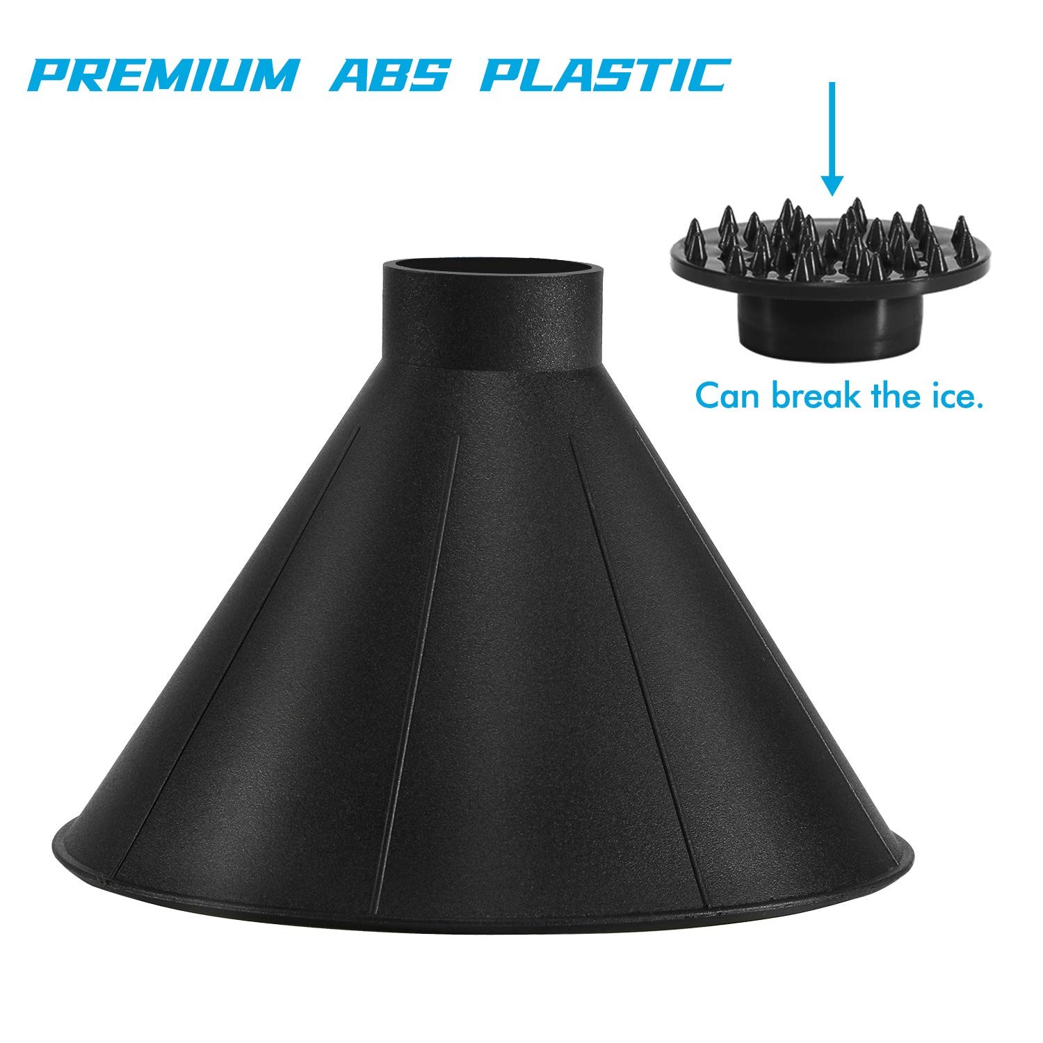 Magical Ice Scrapers For Car Windshield 2 Pack Cone Magic Car Ice Scraper With F
