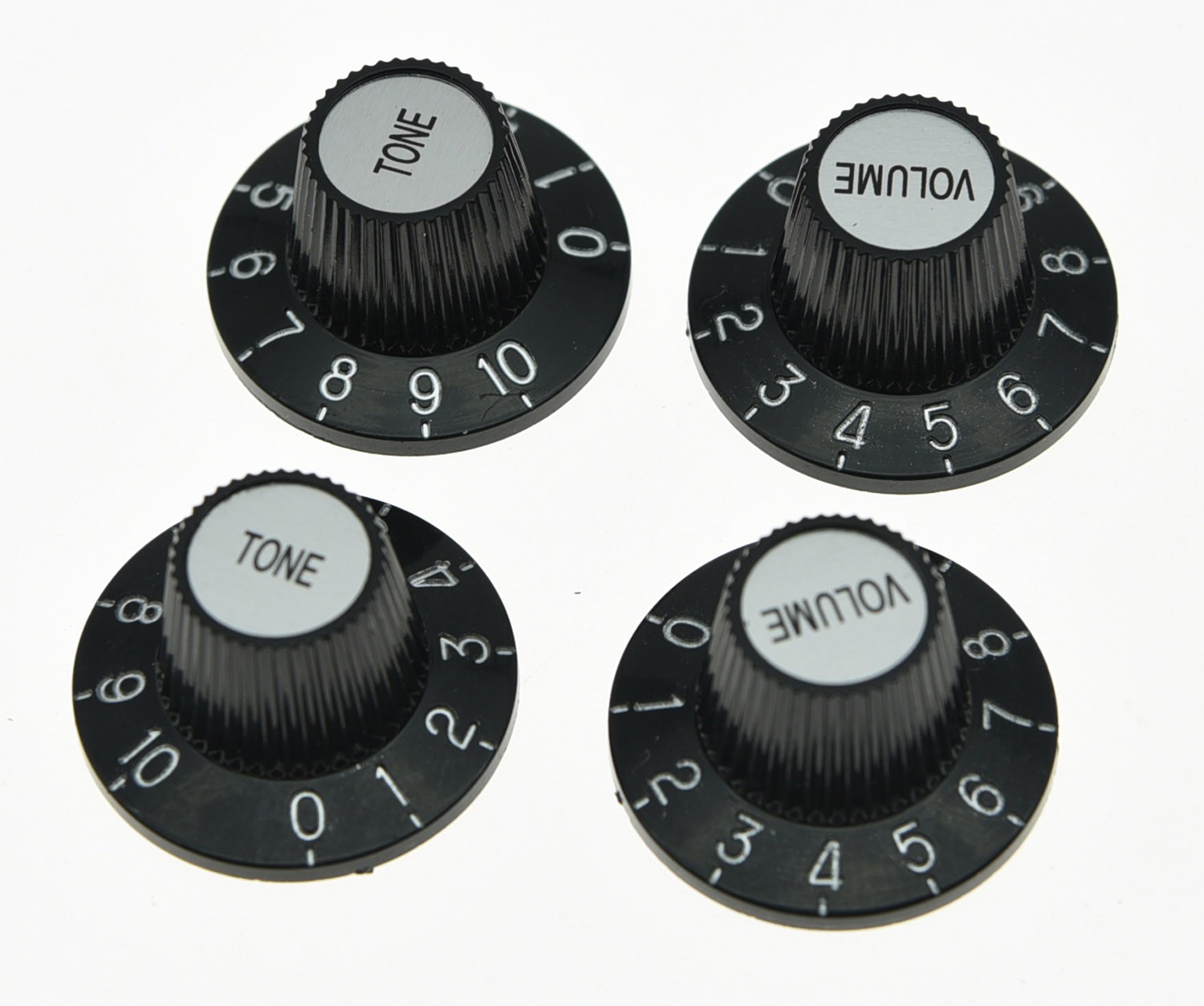 4-Pack Guitar Witch Hat Knobs Metric 18 Splines Knobs Fits Les Paul Epiphone SG