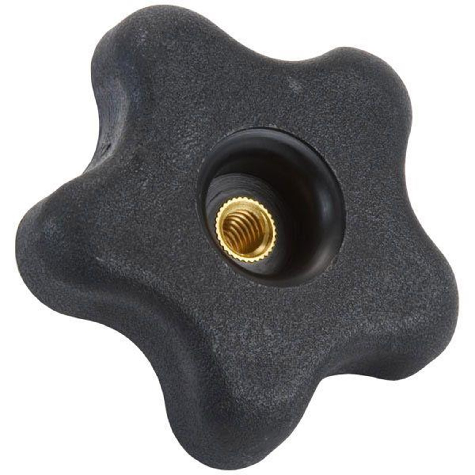 WOODRIVER Knob Five Star with Through Hole 3/8"-16 Insert