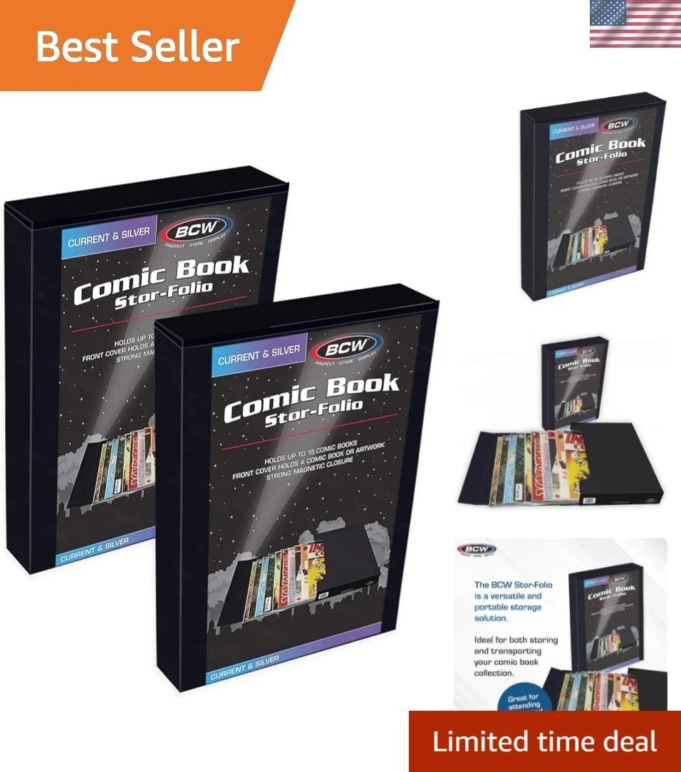 Secure Comic Book Stor-Folio - 2 Pack Travel Case for Current & Silver Age Co...