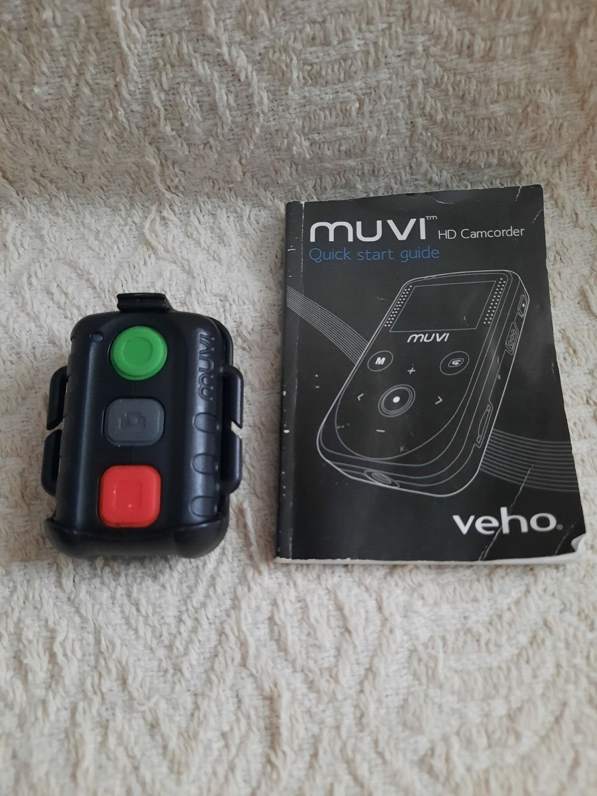 Veho Muvi HD Camcorder " REMOTE ONLY" w/Case & User Guide Book