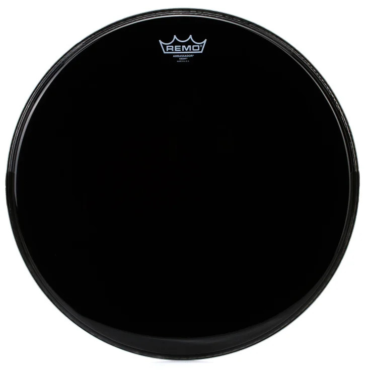 Remo Ebony Ambassador Drumhead - 18"