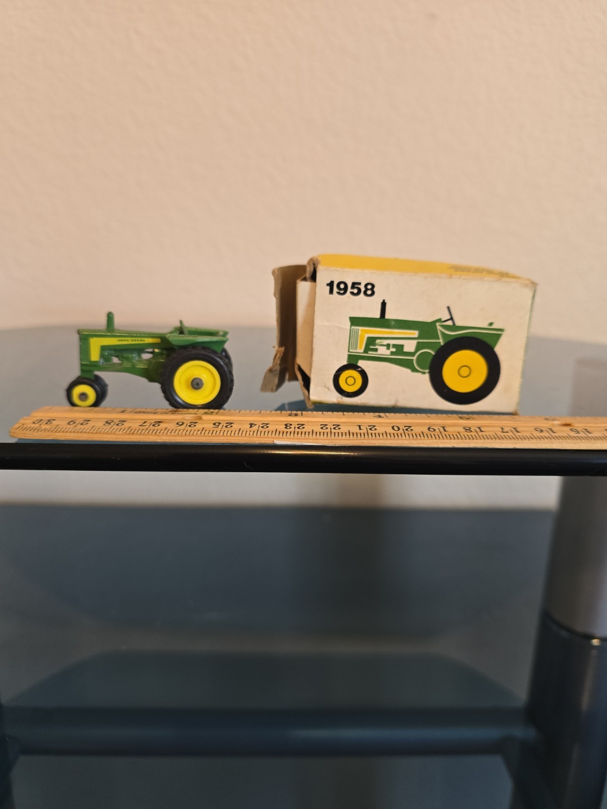 Vintage USA John Deere No. 566 730 Row-Crop Diecast Tractor OG Box
