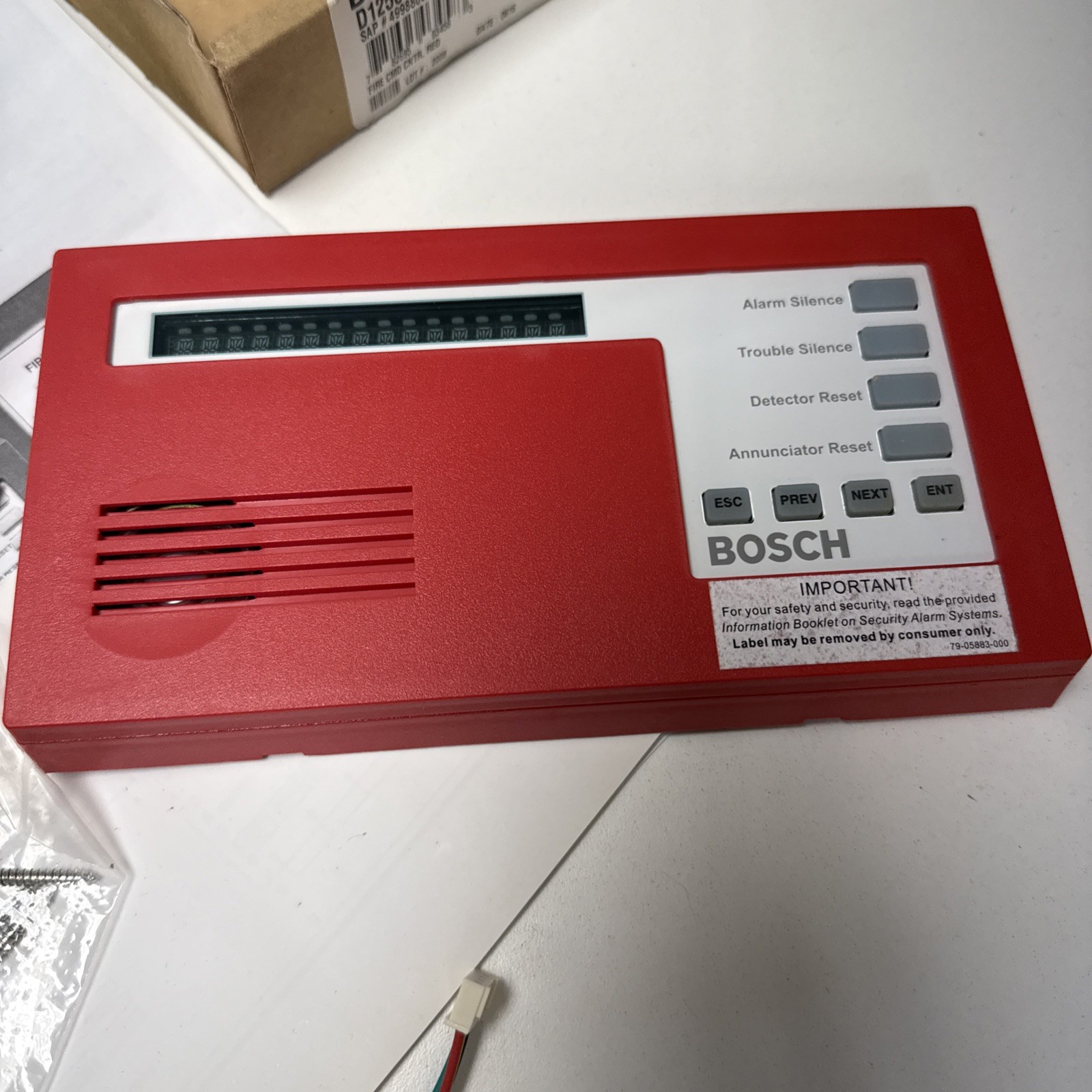 Bosch Radionics D1256 Alpha Numeric Keypad Security Fire Alarm System NOS