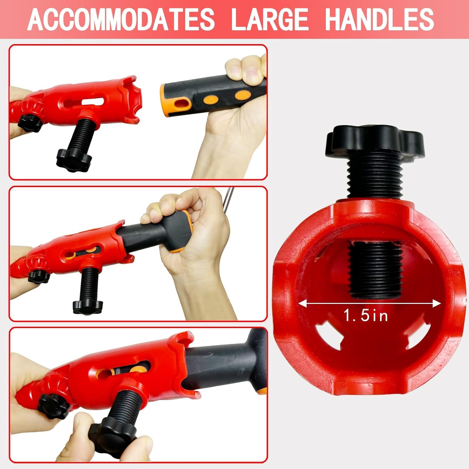 55" Multi-Angle Paint Brush Extender, Extension Pole Attachments with Rotating H