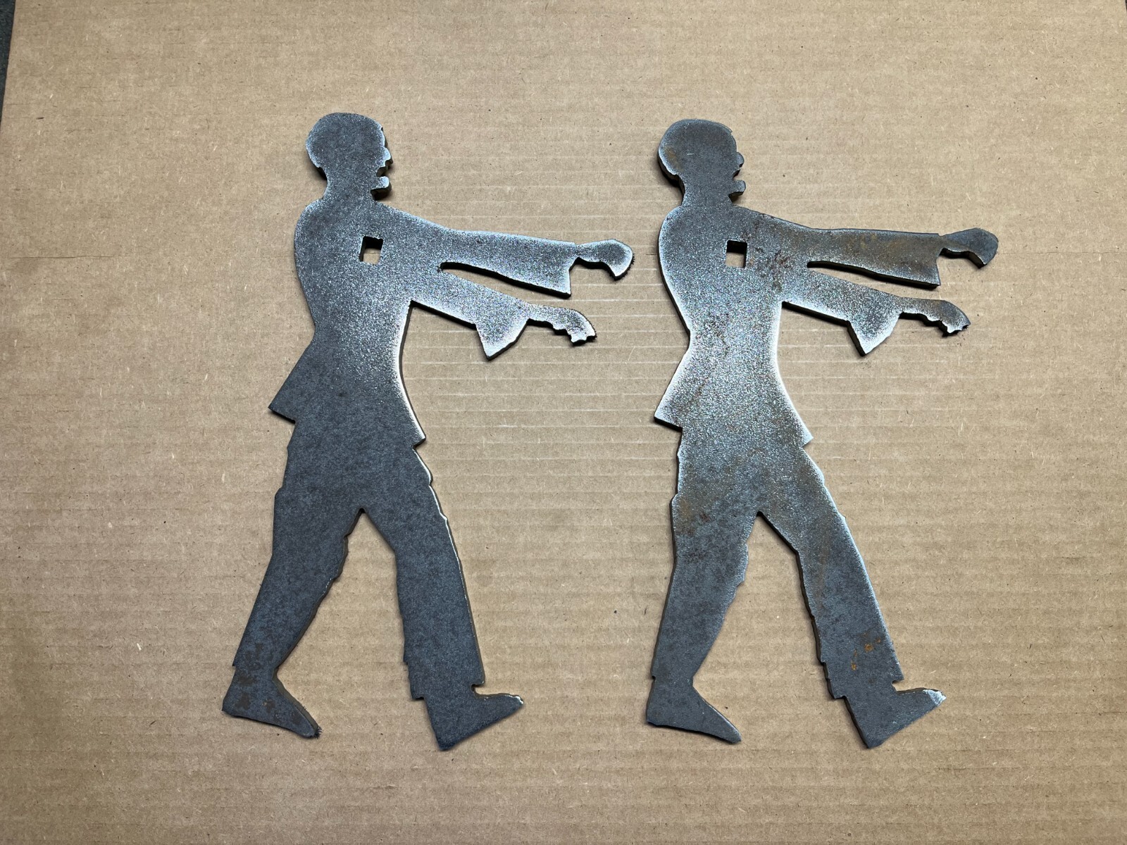 1/4" AR500 7"x12" Zombie Hanger Targets Set of TWO