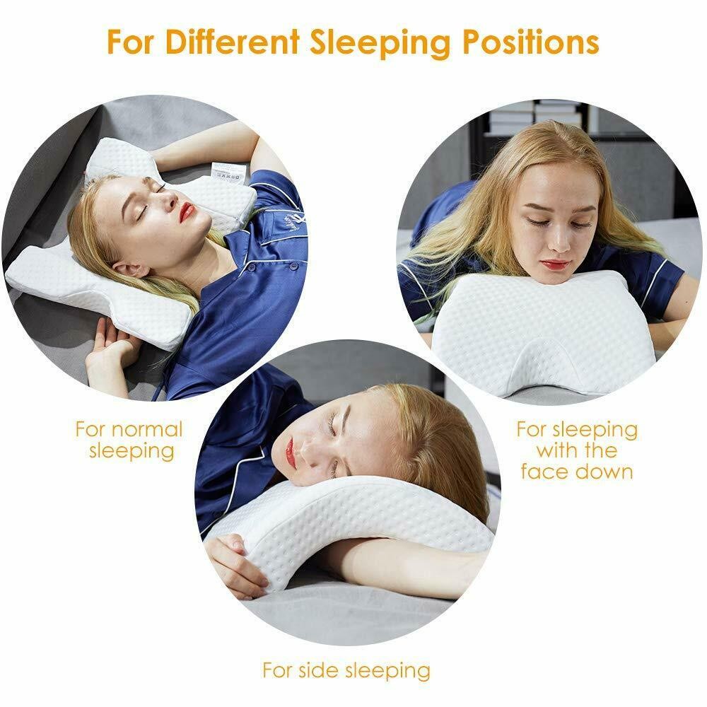 Slow Rebound Pressure Pillow White Home Kitchen Durable Multipurpose