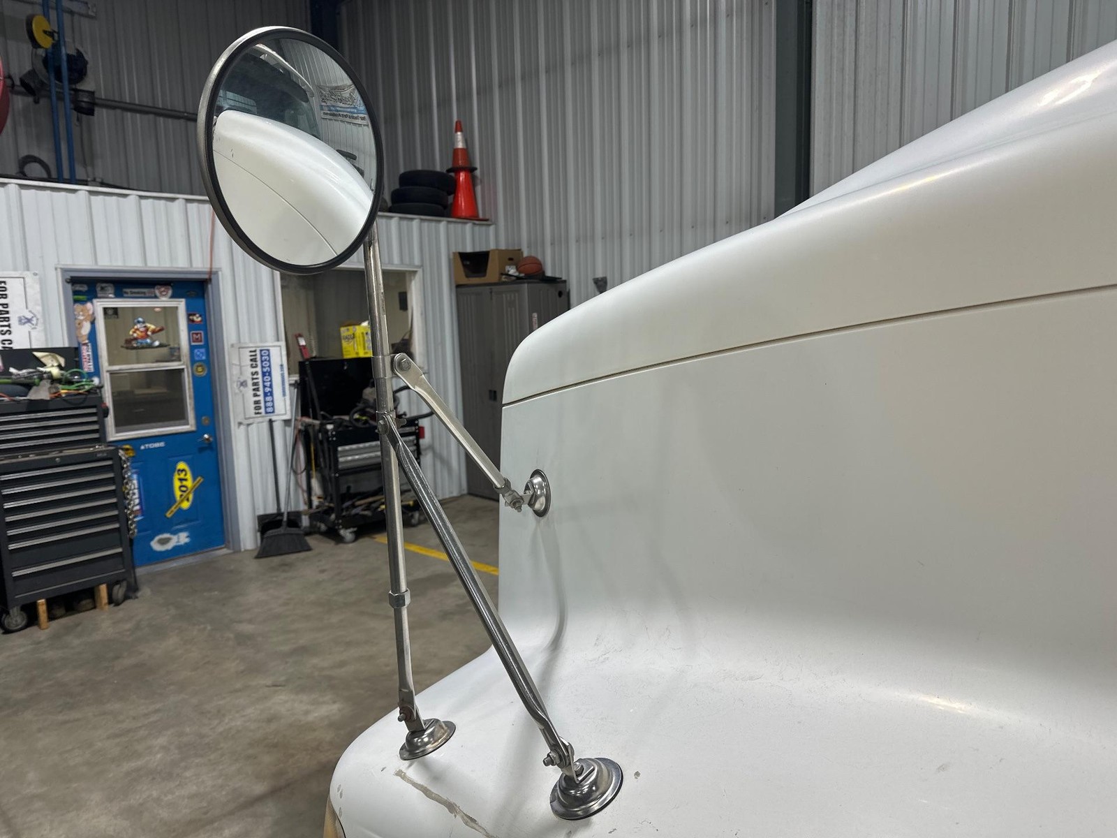 International 9200 Left/Driver Hood Mirror - Used