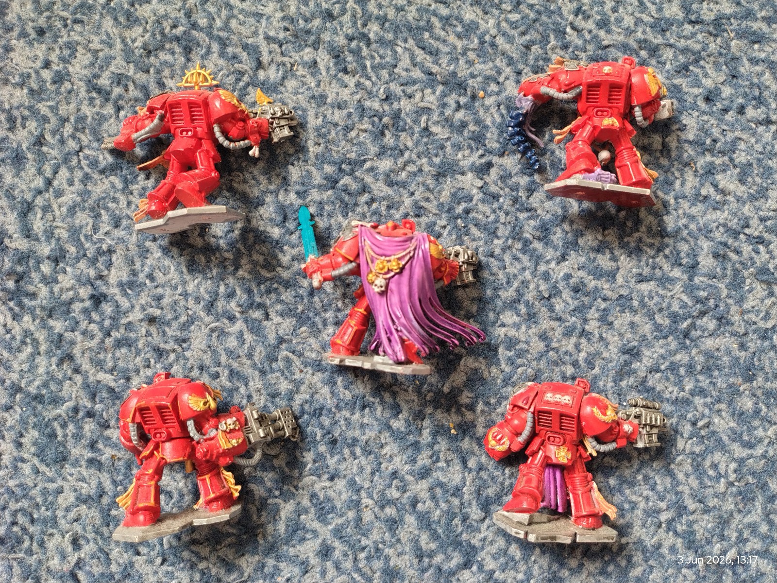 SPACE HULK 3RD ED 2009 GAMES WORKSHOP 5x TERMINATOR SQUAD LORENZO SERGEANT GOOD
