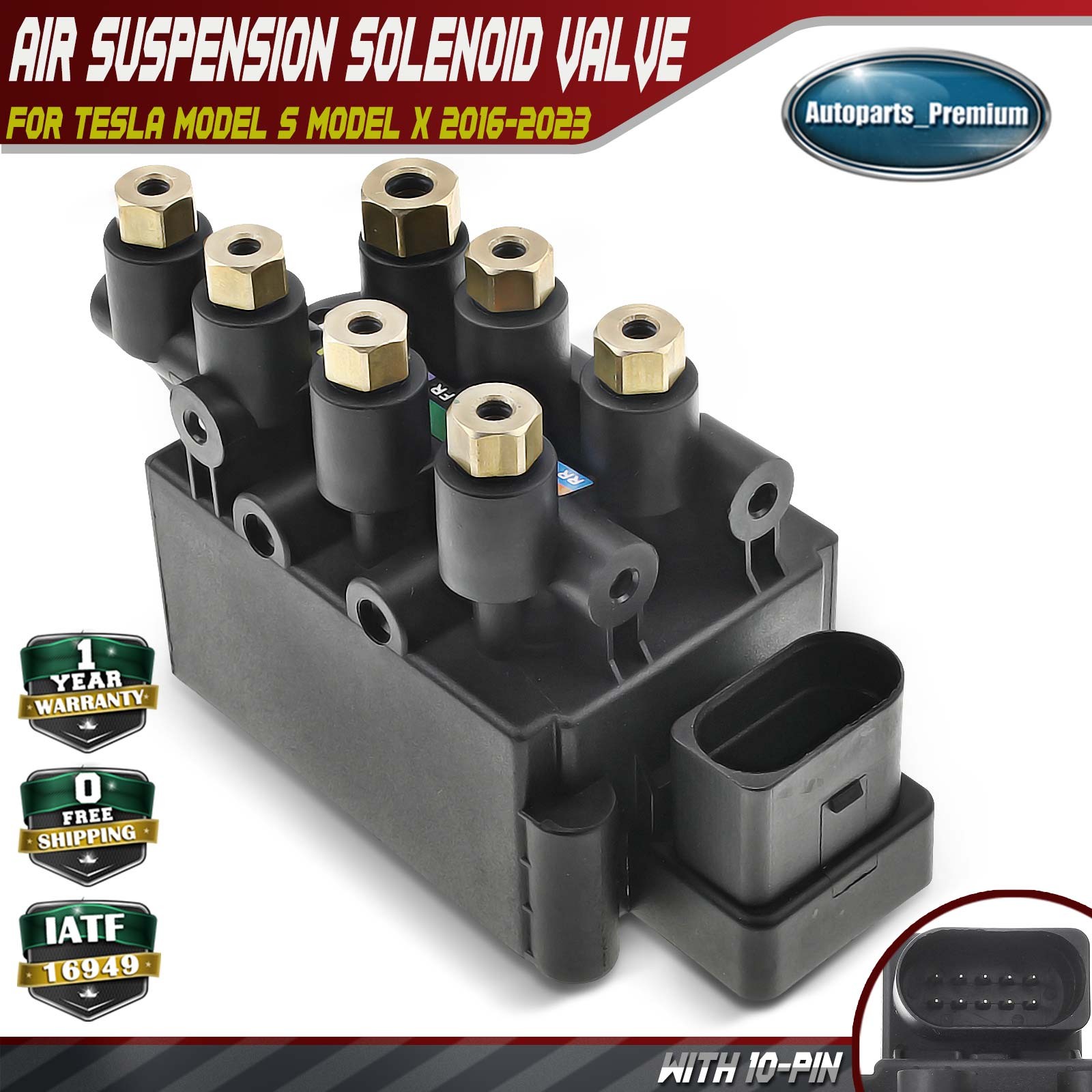 Air Suspension Valve Solenoid Block for Tesla Model S Model X 16-23 1027919-00-B