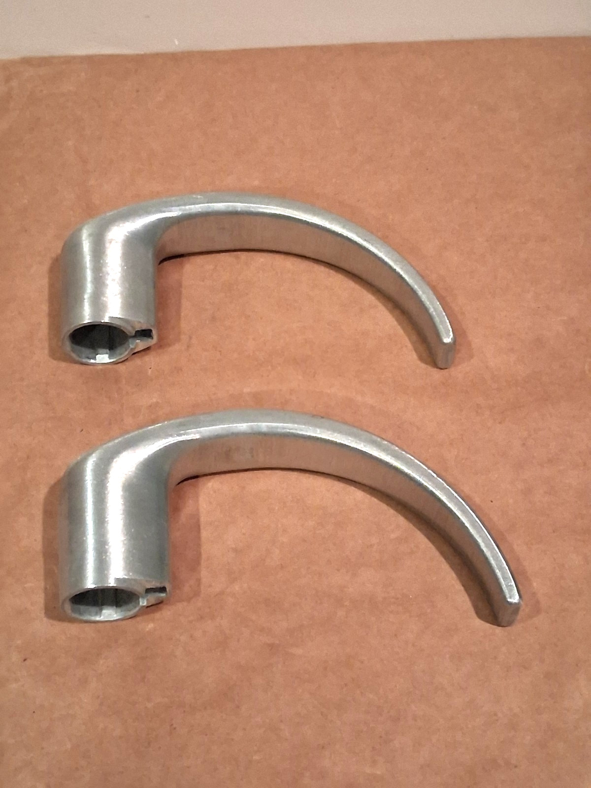 NEW Lot of 2 Allegion Schlage 03-230 SPA 104 N N Lever Handle Closed Silver