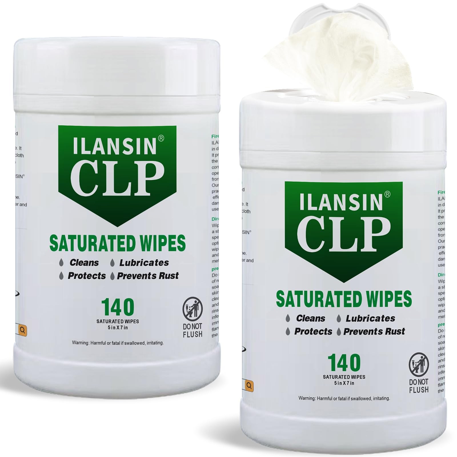 ILANSIN 280 Gun Cleaning Wipes CLP Lubricant 5x7 Inch Range Gun Cloth Upgrade Cl