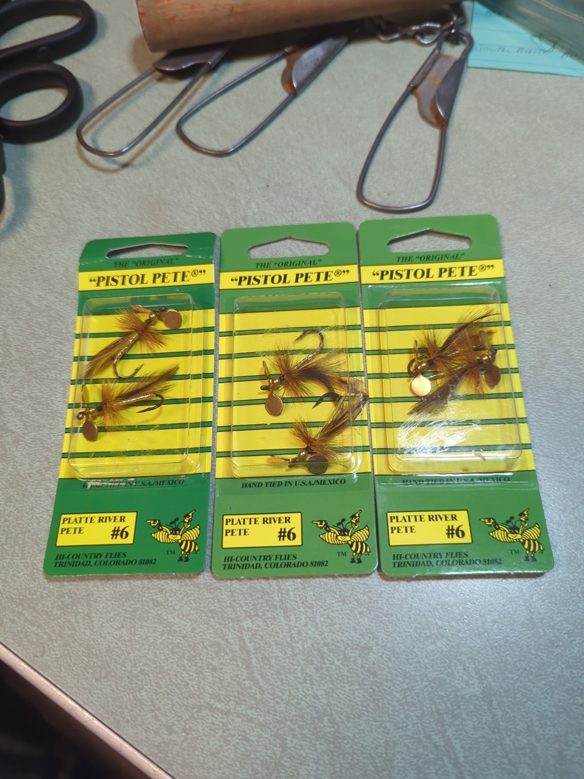 HI -Country Flies "PISTOL PETE" Bundle. #6 Platte River Pete. 3 Pks.