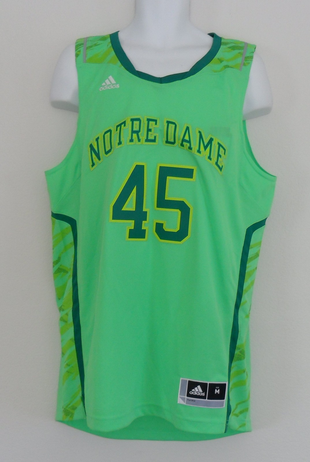 Adidas NOTRE DAME FIGHTING IRISH PREMIER Basketball Jersey shirt Top Mens XL nwt
