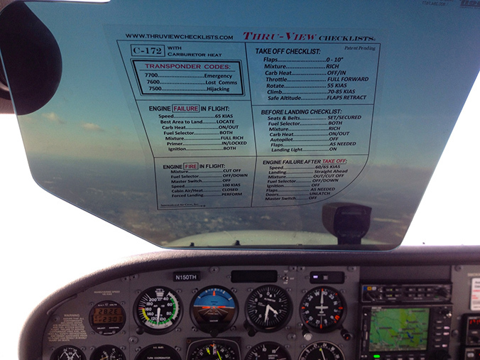 Thru-View Emergency Aviation Checklist - Cirrus SR22 / SR20