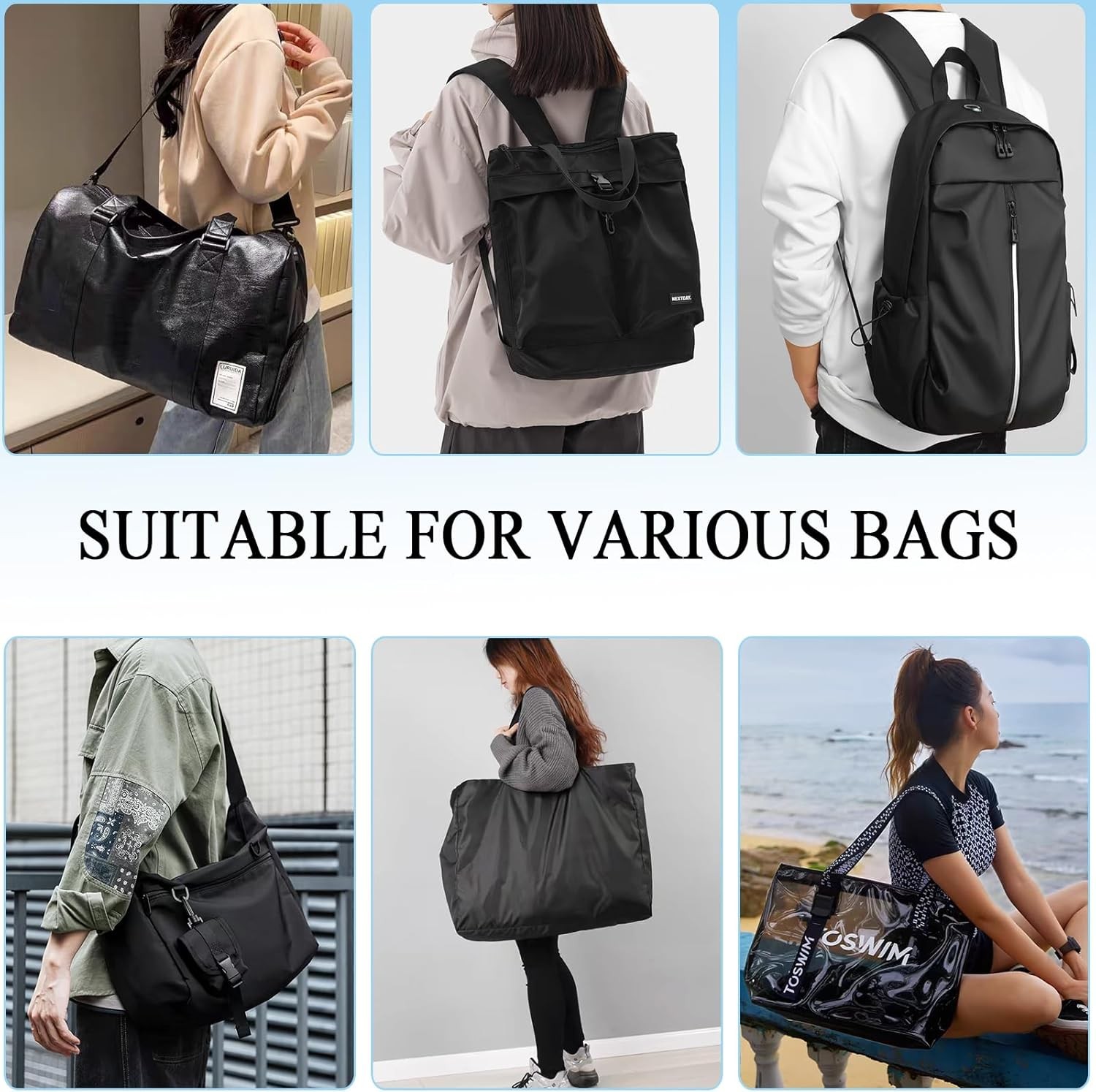 Soft Shoulder Strap Pad, Breathable & Removable Backpack Strap Pads for Bag Stra