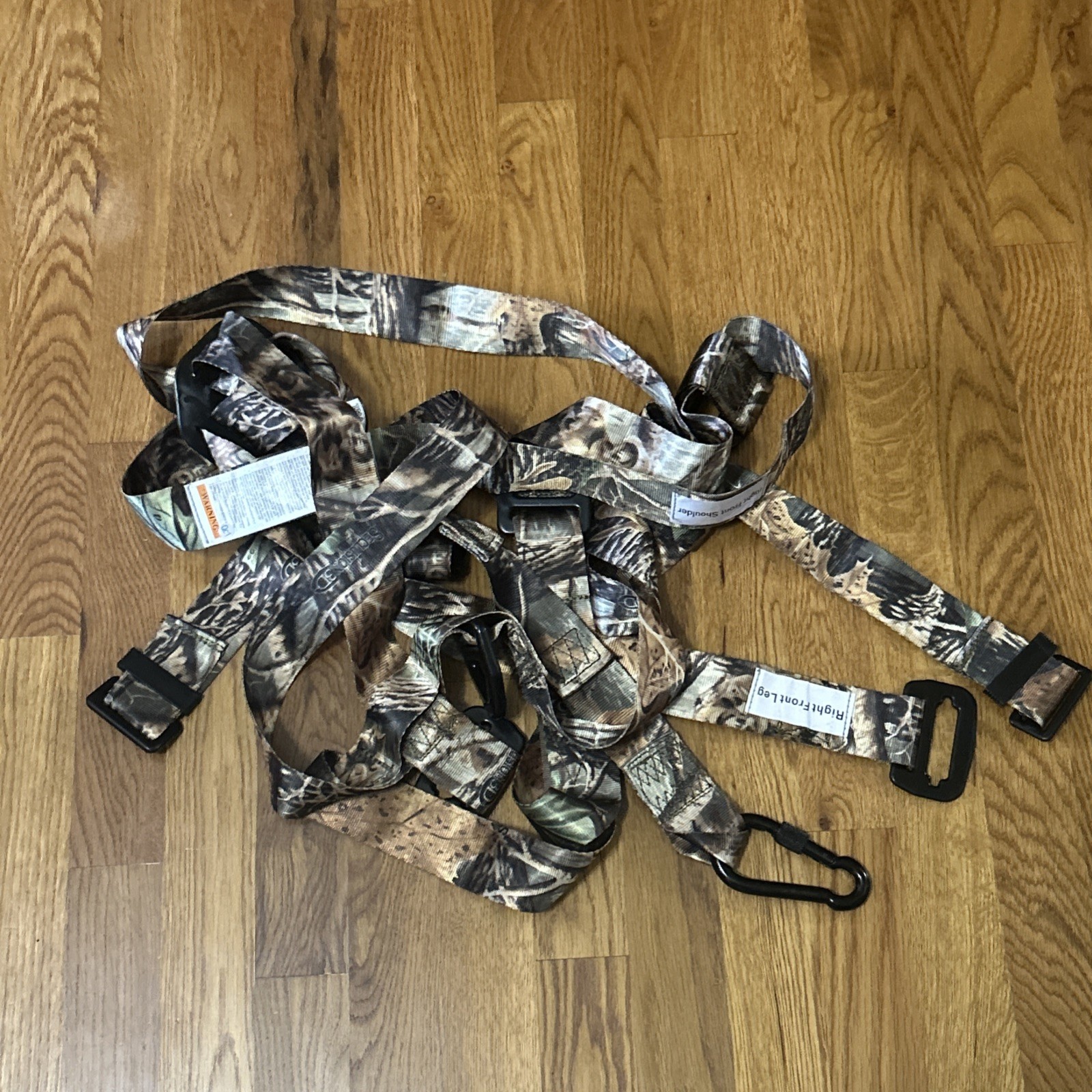 Cabelas Nylon Camo Hunting Tree Stand Safety Adjustable Fall Arrest Harness