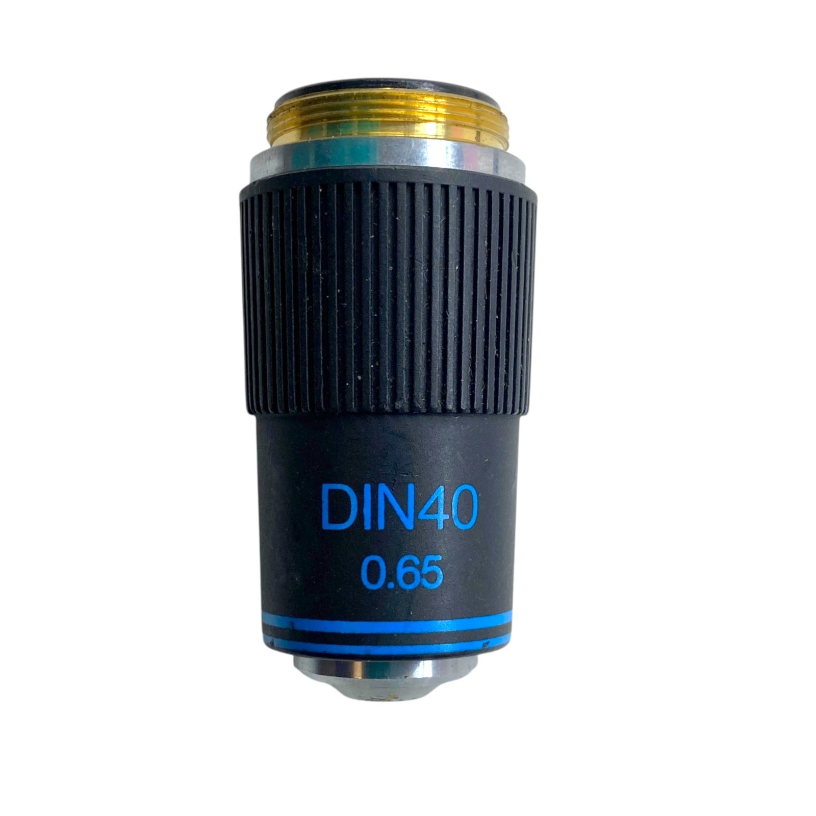 Swift DIN 40x / 0.65 Microscope Objective Lens Blue Band