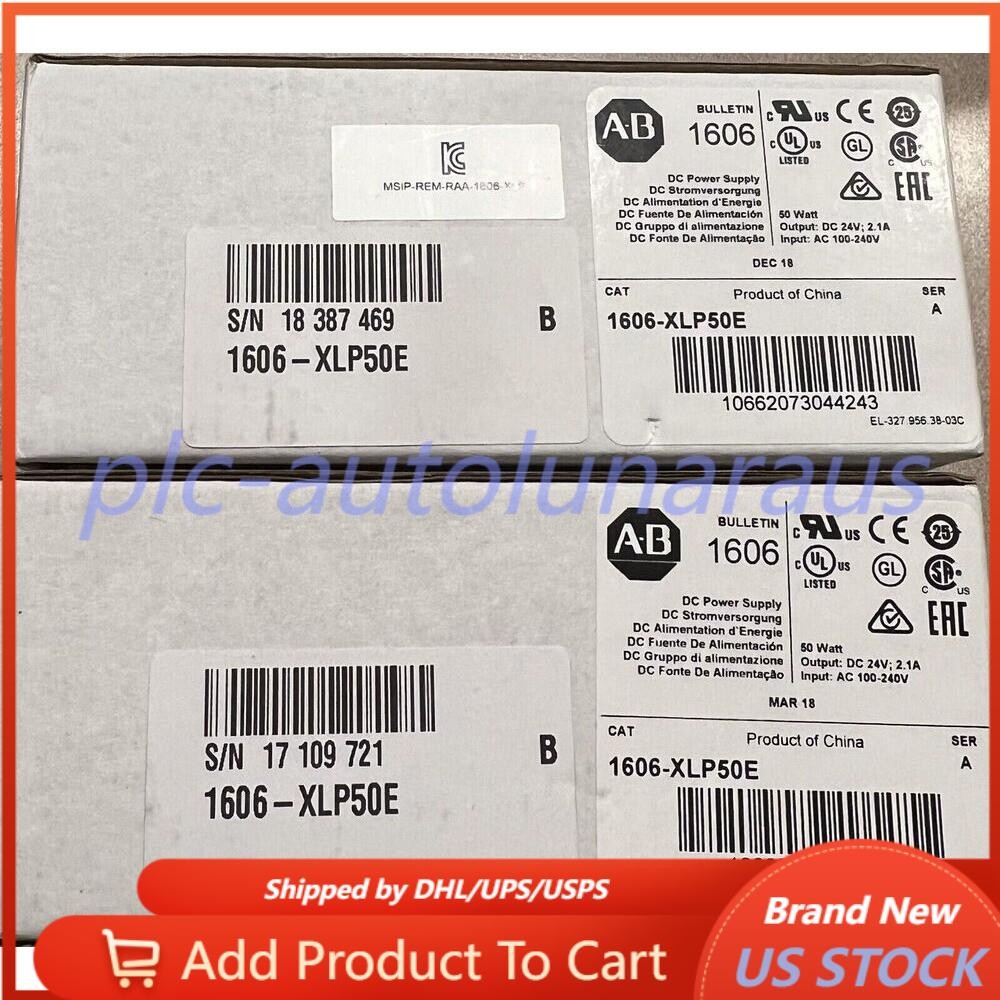 New In Box Allen-Bradley 1606-XLP50E POWER SUPPLY 1606XLP50E Fast Shipping