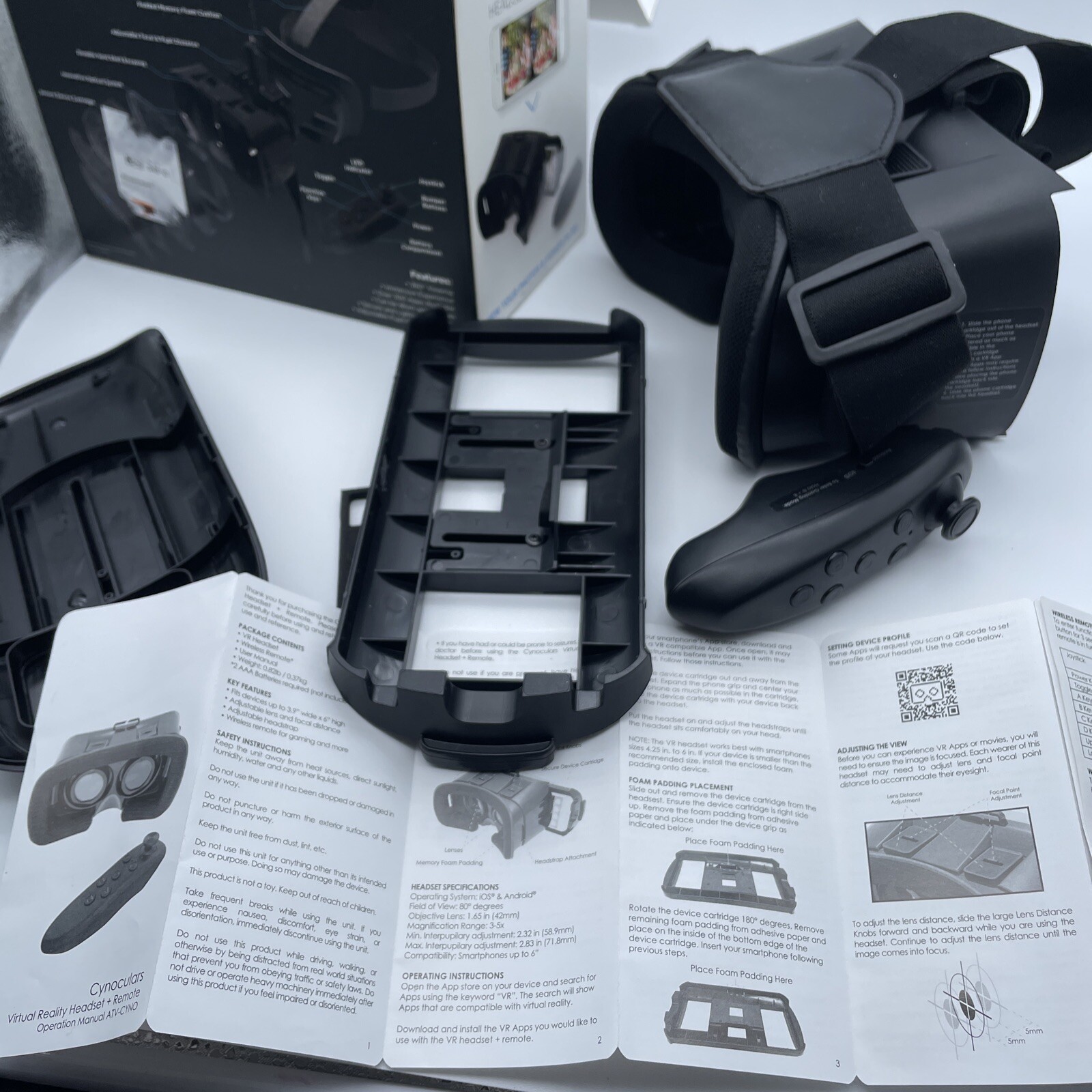 Cynoculars Virtual Reality Headset & Remote-As Seen On T.V. -
