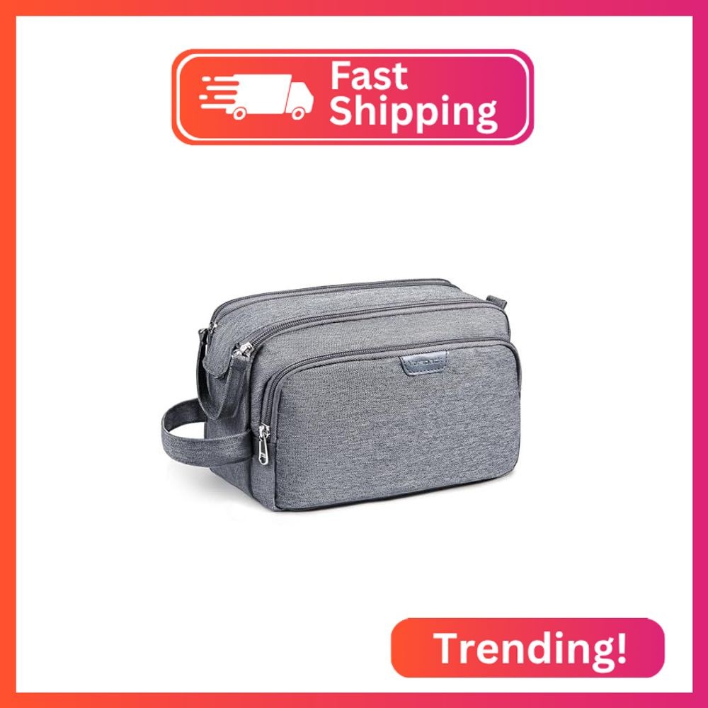 Vorspack Travel Toiletry Bag - Water Resistant Travel Bag for Toiletries, Cosmet