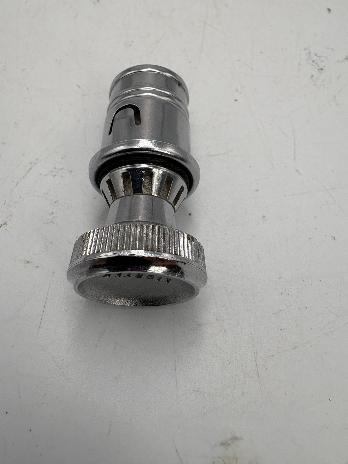 Vintage Car Dash Chrome Metal Lighter Cuno 12V Untested